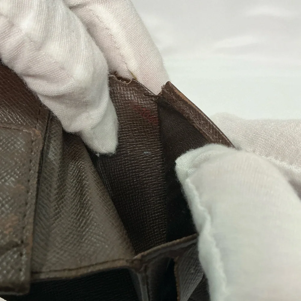 Louis Vuitton Damier Ebene Bifold Checkered Brown Wallet project